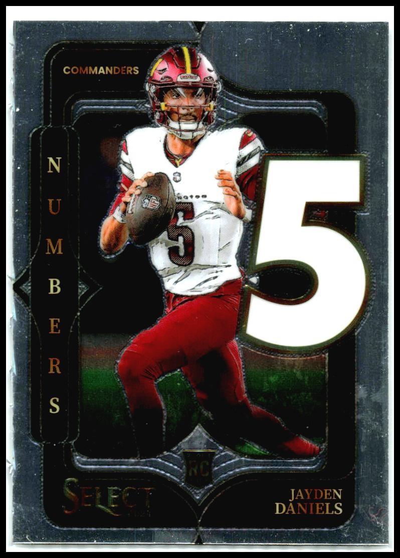 2024 Panini Select Select Numbers #23 Jayden Daniels Washington Commanders