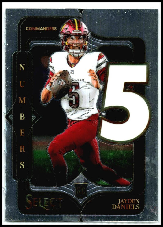 2024 Panini Select Select Numbers #23 Jayden Daniels Washington Commanders