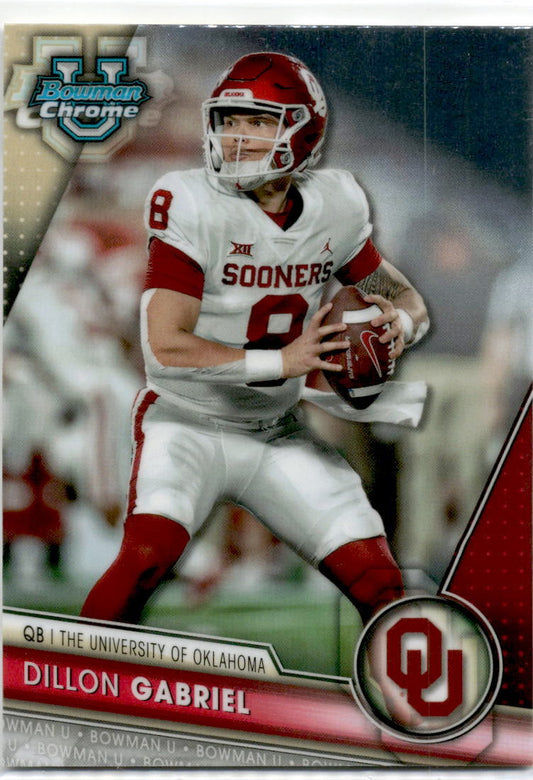 2023 Bowman University Chrome #150 Dillon Gabriel Oklahoma Sooners