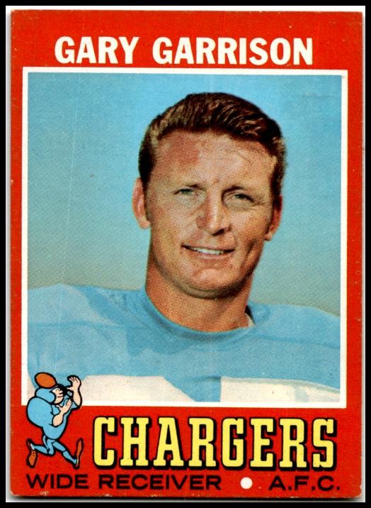 1971 Topps #172 Gary Garrison San Diego Chargers
