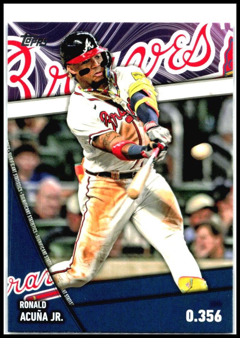 2024 Topps Significant Statistics Blue #SS-2 Ronald Acuña Jr. Atlanta Braves