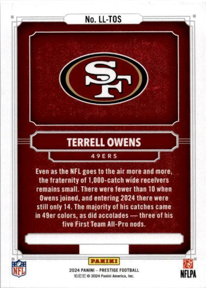 2024 Panini Prestige #LL-TOS Terrell Owens Living Legends