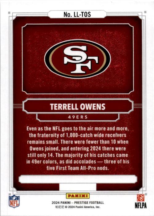 2024 Panini Prestige #LL-TOS Terrell Owens Living Legends