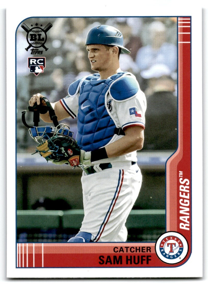 2021 Topps Big League Sam Huff Texas Rangers #188