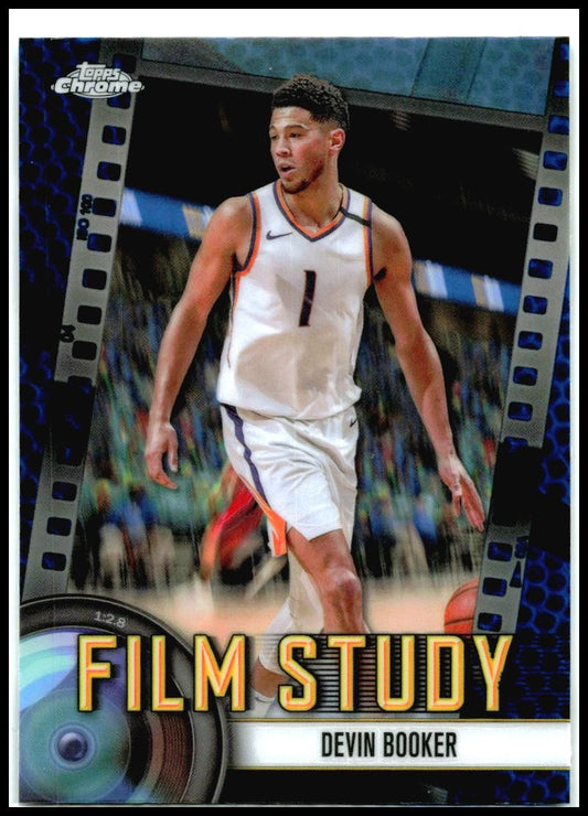 2024-25 Topps Chrome Film Study Blue Basketball #FS-8 Devin Booker Suns