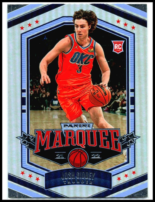 2021-22 Panini Chronicles #365 Josh Giddey Oklahoma City Thunder