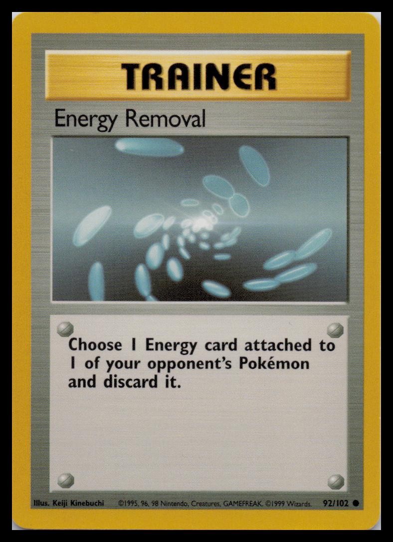Base Set #092/102 Energy Removal