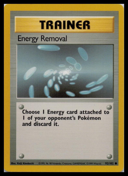 Base Set #092/102 Energy Removal