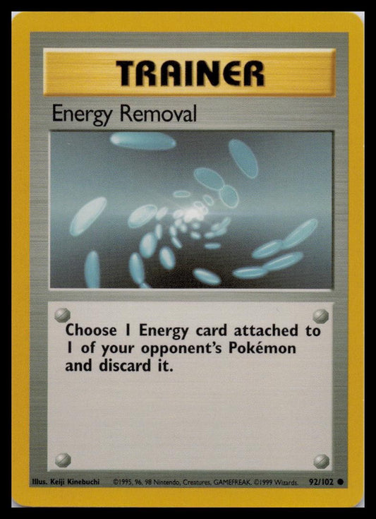 Base Set #092/102 Energy Removal