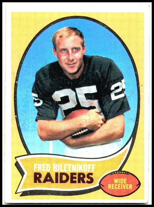 1970 Topps #85 Fred Biletnikoff Oakland Raiders