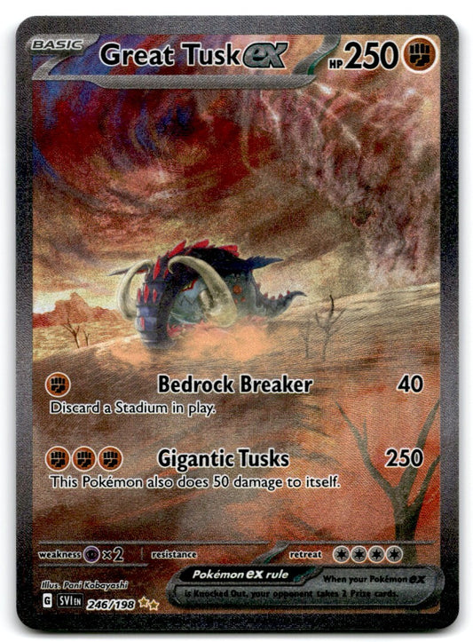 2023 Scarlet & Violet Great Tusk ex Basic/Special Illustration Rare #246