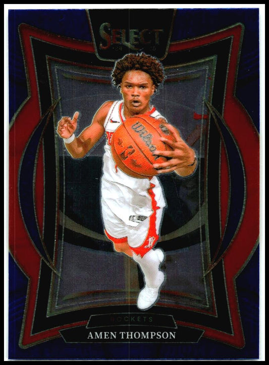 2024-25 Panini Select Blue #59 Amen Thompson Rockets