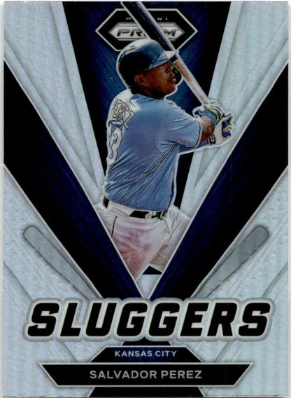 2022 Panini Prizm Sluggers Silver Prizm #SL-5 Salvador Perez Kansas City Royals