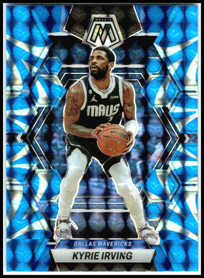 2022-23 Panini Mosaic Reactive Blue #13 Kyrie Irving Dallas Mavericks