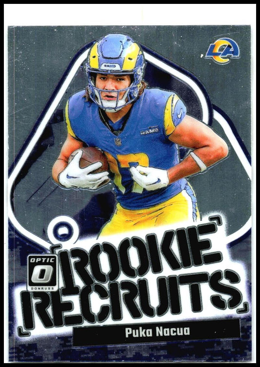 2023 Donruss Optic Rookie Recruits #13 Puka Nacua Los Angeles Rams