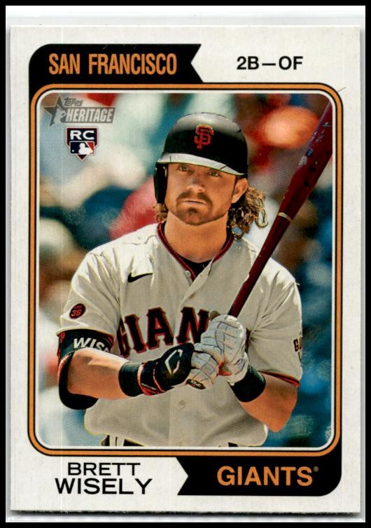 2023 Topps Heritage #679 Brett Wisely Rookie San Francisco Giants