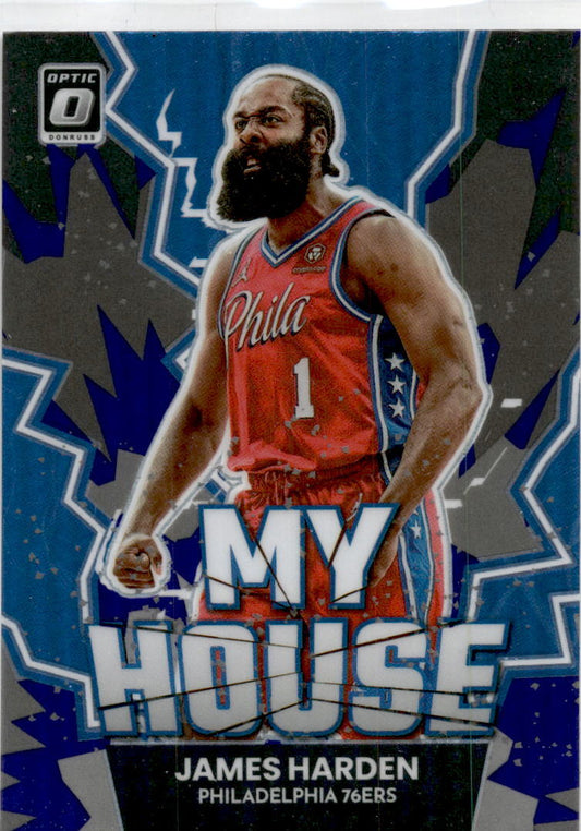 2022-23 Donruss Optic My House Purple #5 James Harden Philadelphia 76ers
