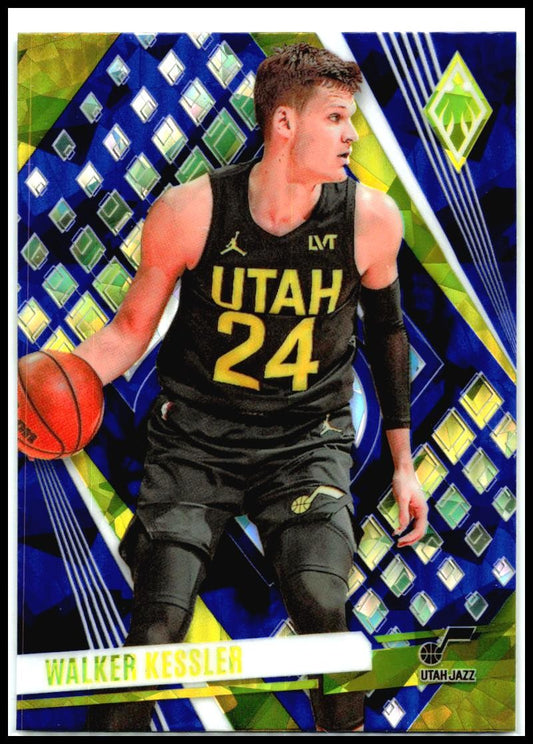2023-24 Panini Phoenix Phoenix Blue Ice #42 Walker Kessler Utah Jazz