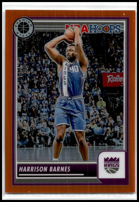 2023-24 Panini Premium Stock Orange Prizm #196 Harrison Barnes Kings