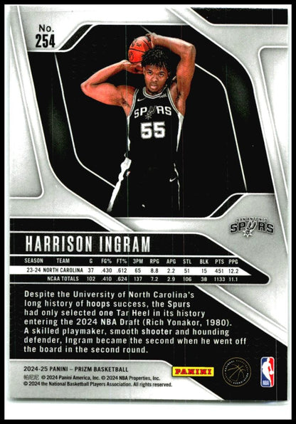 2024-25 Panini Prizm #254 Harrison Ingram San Antonio Spurs