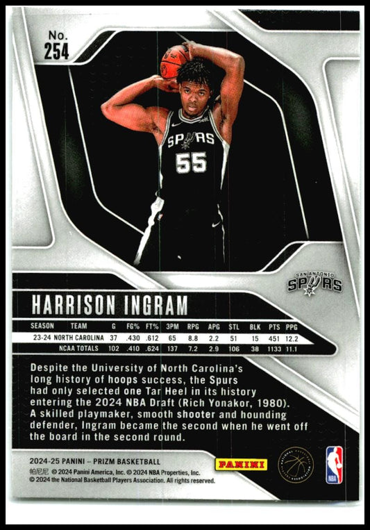 2024-25 Panini Prizm #254 Harrison Ingram San Antonio Spurs