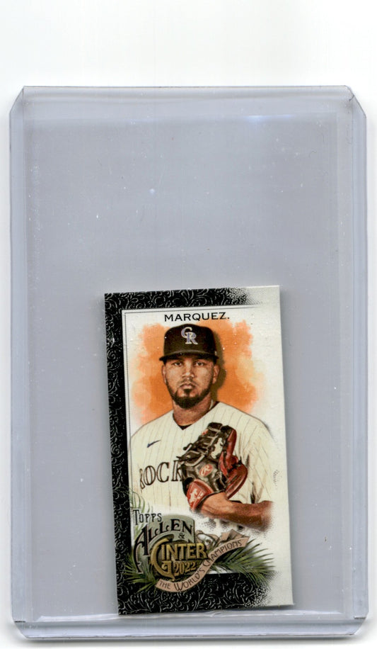 2022 Topps Allen & Ginter's  Mini Black Border German Marquez Colorado Rockies