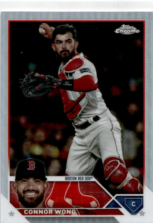 2023 Topps Chrome Update Refractor #USC46 Connor Wong Boston Red Sox