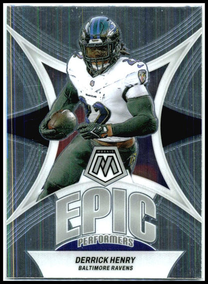 2024 Panini Mosaic Epic Performers #EP-DH Derrick Henry Baltimore Ravens