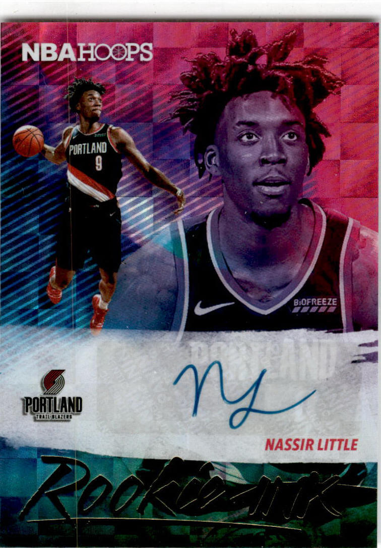 2019-20 Hoops Rookie Ink #RI-NLT Nassir Little Auto Portland Trail Blazers