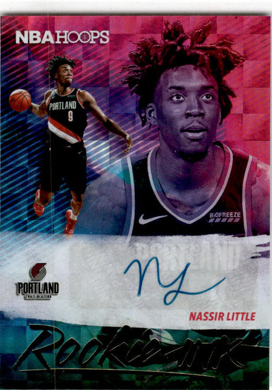 2019-20 Hoops Rookie Ink #RI-NLT Nassir Little Auto Portland Trail Blazers
