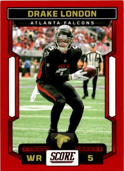 2023 Score Red #37 Drake London Atlanta Falcons
