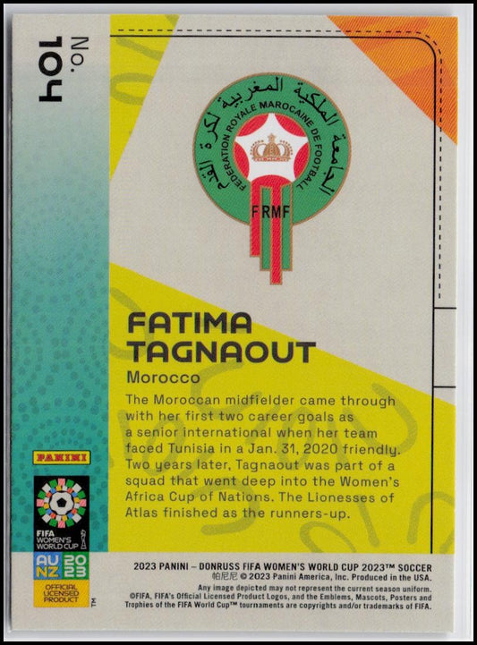 2023 Donruss FIFA Women's World Cup #104 Fatima Tagnaout