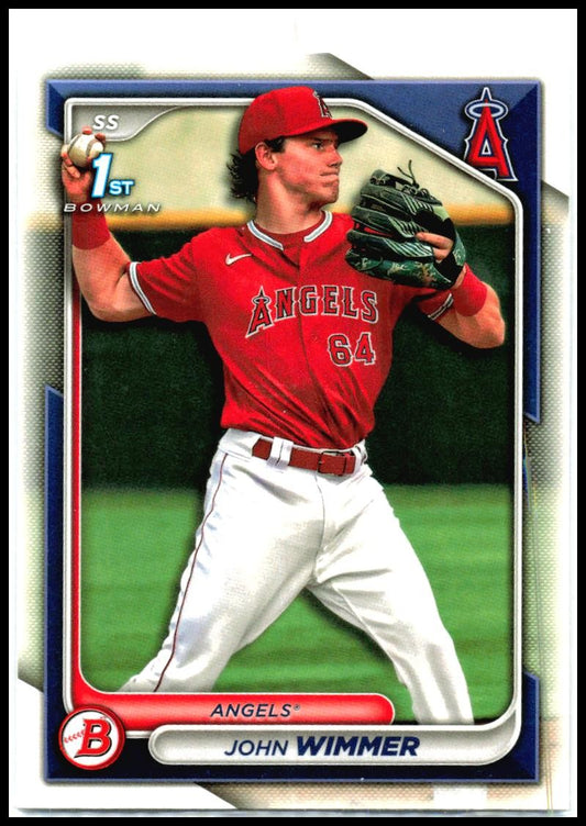 2024 Bowman #BP-78 John Wimmer Los Angeles Angels