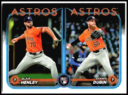 2024 Topps Update #US252 Blair Henley / Shawn Dubin RCOM Houston Astros