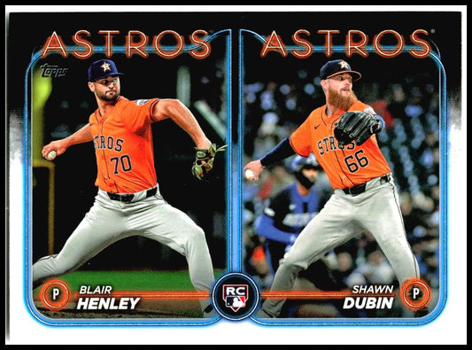 2024 Topps Update #US252 Blair Henley / Shawn Dubin RCOM Houston Astros