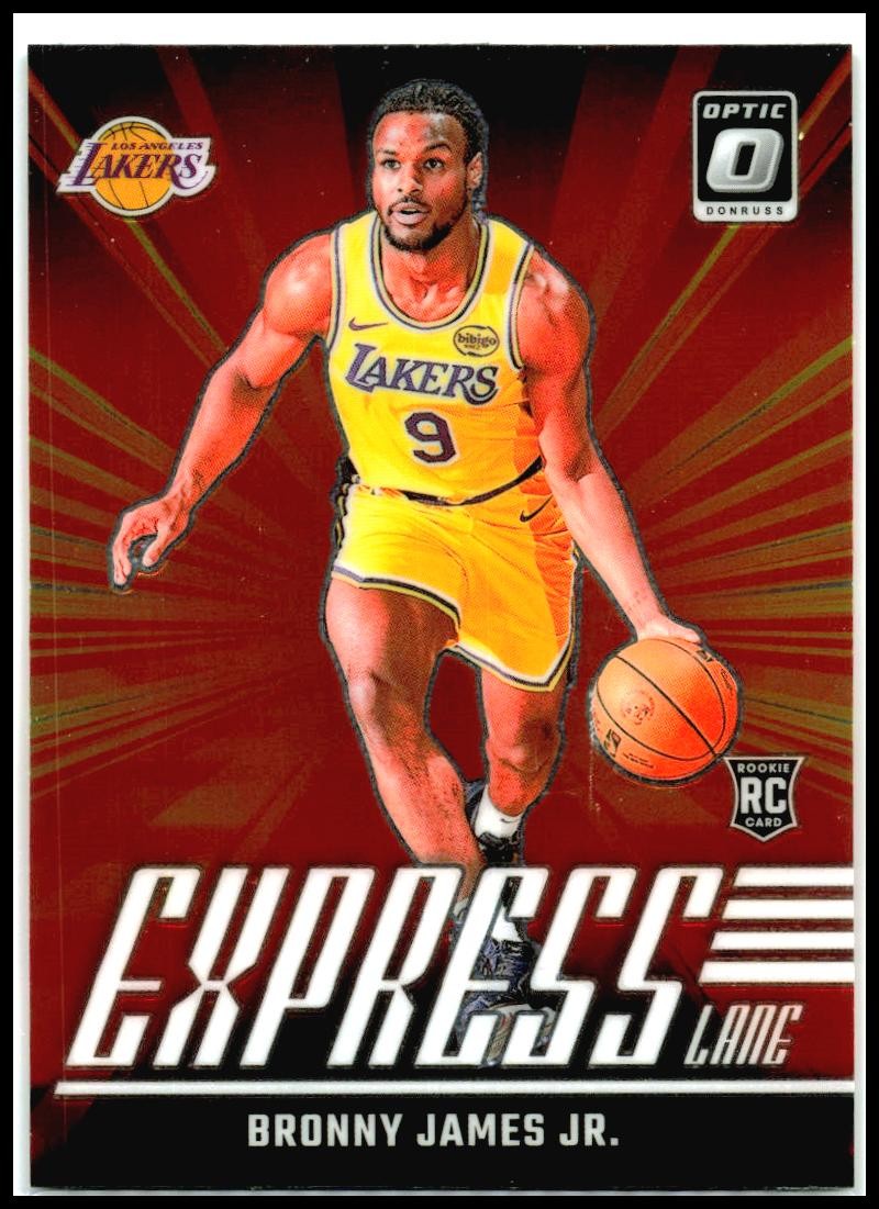 2024-25 Donruss Optic Express Lane #4 Bronny James Jr. Los Angeles Lakers