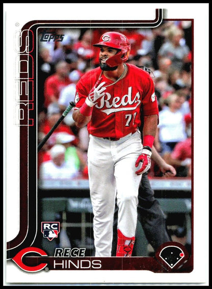 2025 Topps #217 Rece Hinds Rookie Cincinnati Reds