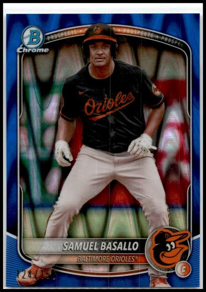2025 Bowman Blue Raywave #/150 #BCP-109 Samuel Basallo Orioles