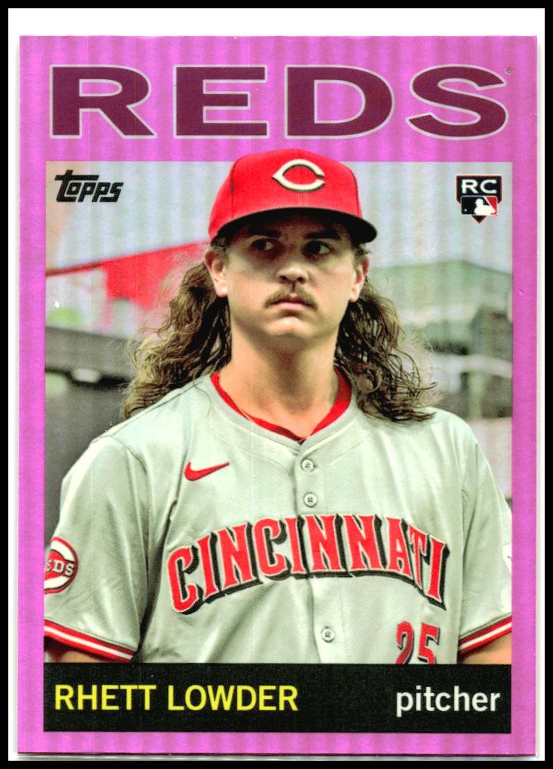 2025 topps archives Pink #76 Rhett Lowder Rookie