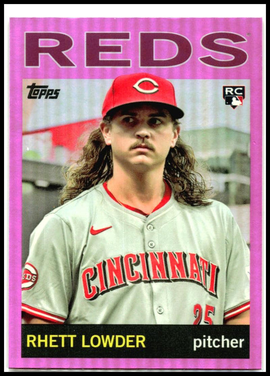 2025 topps archives Pink #76 Rhett Lowder Rookie