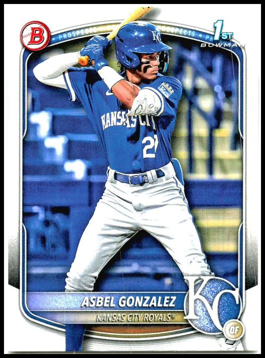 2025 Bowman Prospects #BP-4 Asbel Gonzalez Kansas City Royals