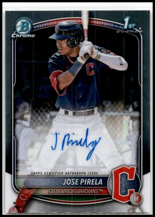 2025 Bowman Auto #CPA-JP Jose Pirela Guardians