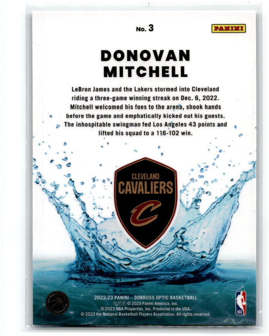 2022 Donruss Optic Splash #3 Donovan Mitchell