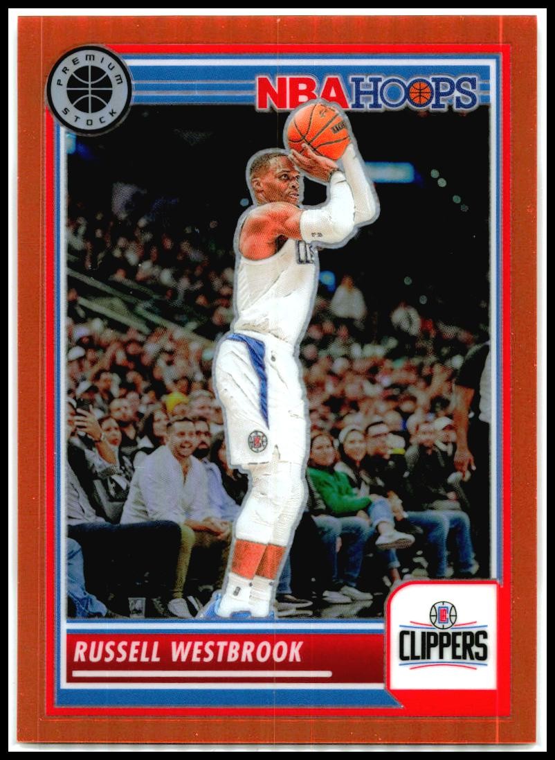 2023-24 Hoops Premium Stock Orange Prizm – /299 #211 Russell Westbrook