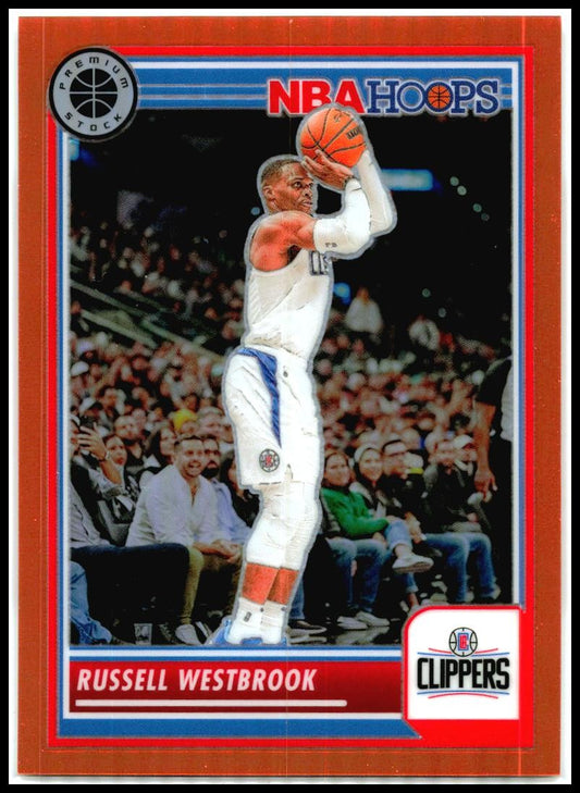 2023-24 Hoops Premium Stock Orange Prizm – /299 #211 Russell Westbrook