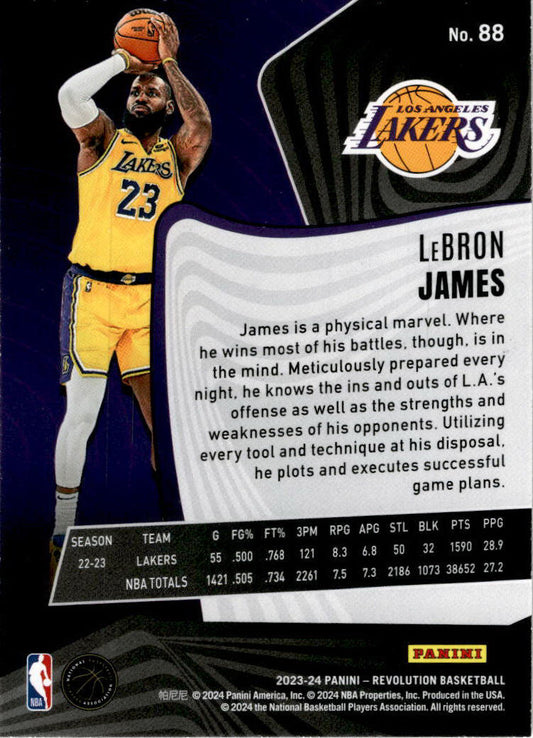 2023-24 Panini Revolution #88 LeBron James Los Angeles Lakers