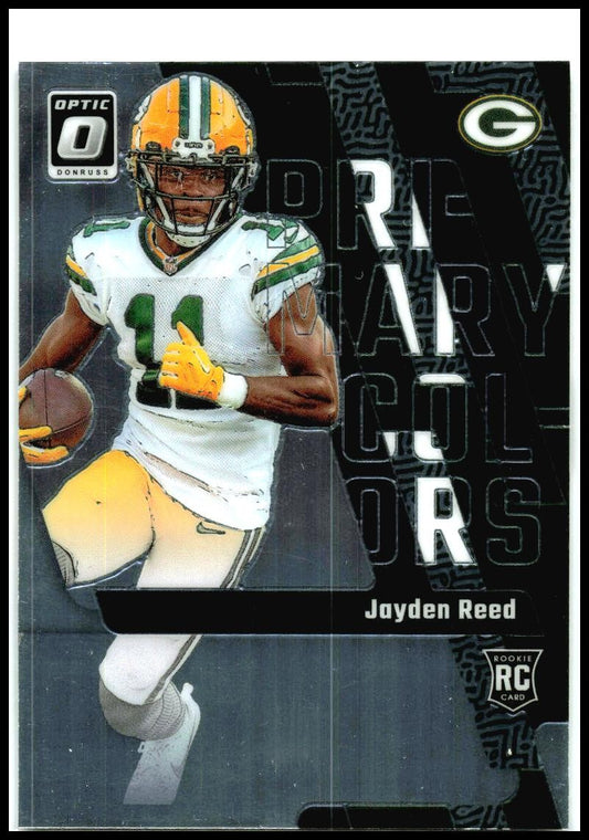 2023 Donruss Optic Primary Colors #12 Jayden Reed Green Bay Packers