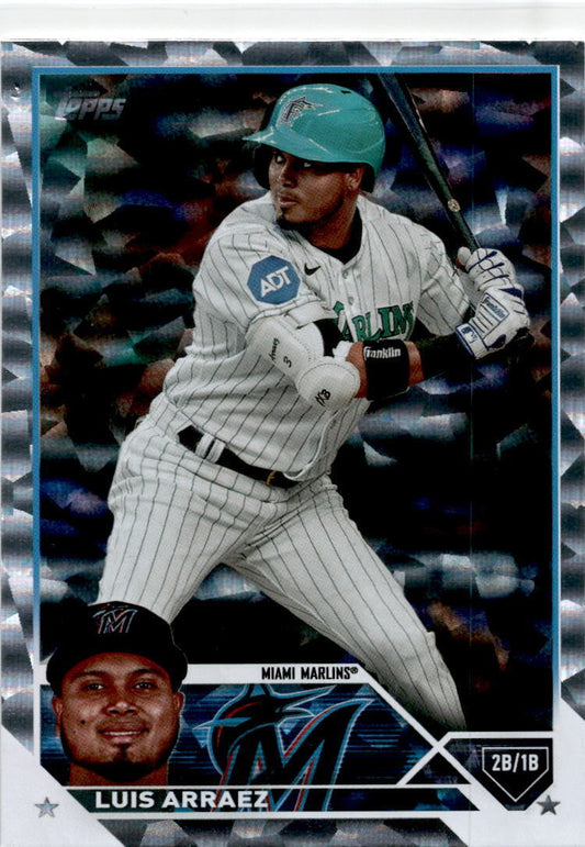 2023 Topps Update Silver Pattern Foilboard #US1 Luis Arraez Miami Marlins