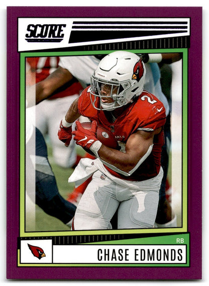 2022 Score Chase Edmonds Arizona Cardinals #148 Purple
