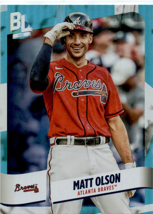 2024 Topps Big League Blue Foil  #254 Matt Olson Atlanta Braves